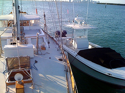 sailboat and
                    powerboat