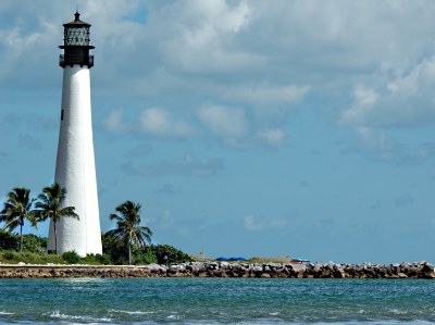 Cape Florida lighthouse on Key
                        Biscayne
