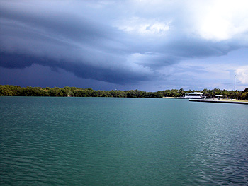 Storm over Key Biscayne No name Harbor